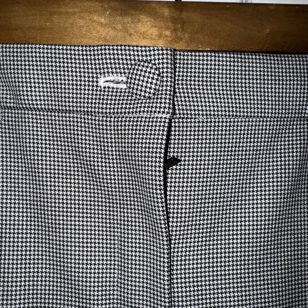 J.Crew High Rise Cameron Houndstooth Ankle Pants Size 8 Style #AB682 - Picture 3 of 7